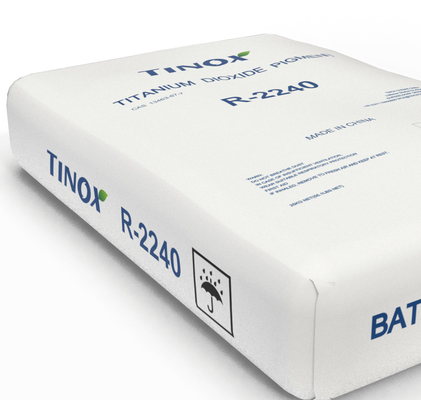 Applicazione in plastica Diossido di titanio Rutile TINOX R-2240 con forte opacità Buona dispersione