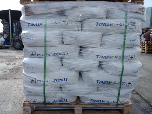 Un buon prezzo. TINOX R-2160 Titanium Dioxide Rutile with CAS No 13463-67-7 and Oil Absorption 15-25 g/100g as White Powder in linea